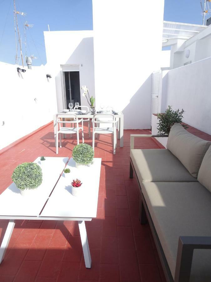 Atico Terraza Cadiz Centro Ascensor Playa De La Caleta Apartment ภายนอก รูปภาพ
